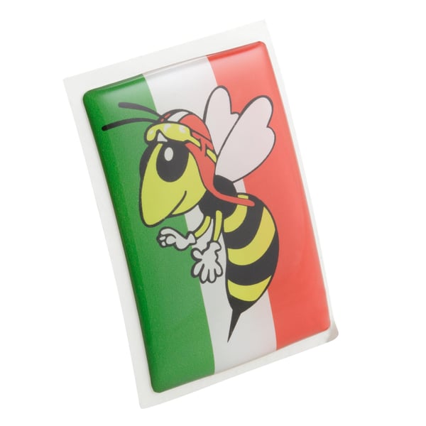 Image of Emblem "Wespe" 4-Eck Kaskade für Vespa PX125-200 MY/2011 für Vespa LX/LXV/S/Primavera/Sprint/GTS/GTS Super/GTV/GT 60/GT/GT L/946 50-300ccm