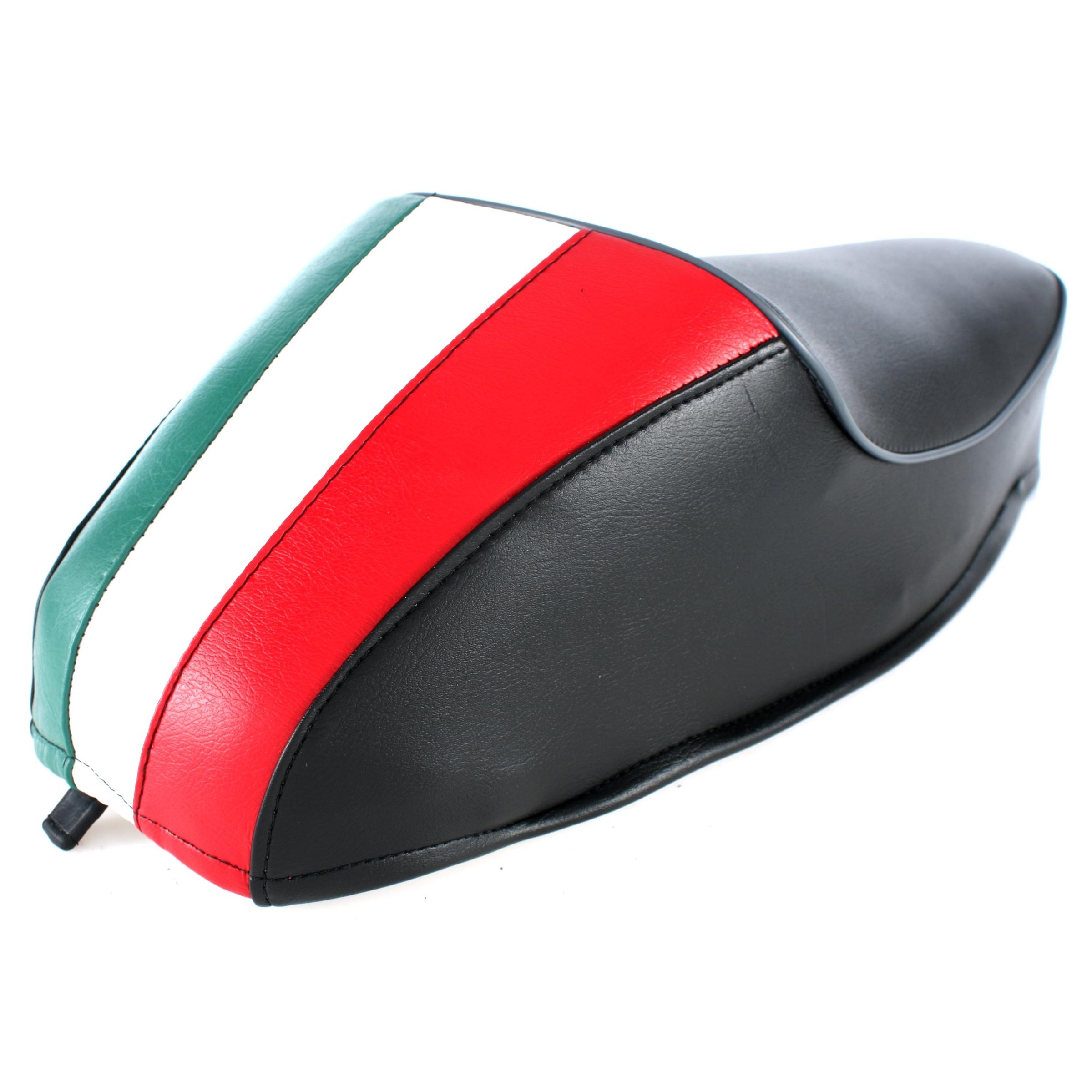 Image of Monositzbank DIEFFE "Tricolore Italy" schwarz für Vespa 50-125/PV/ET3 für Vespa 50-125/PV/ET3