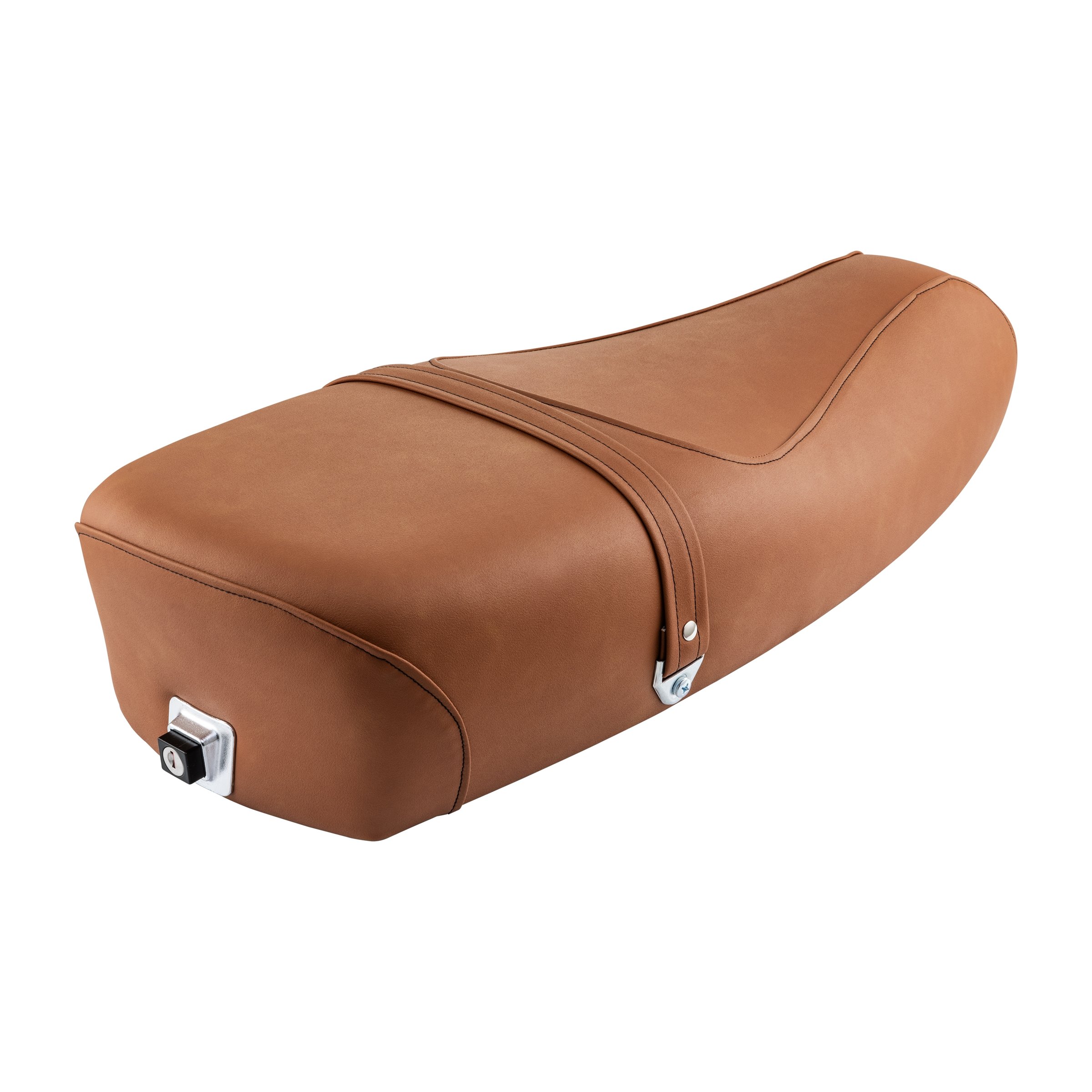 Image of Sitzbank DIEFFE braun, orangebraun RAL 8023 für Vespa PX 2011 für Vespa PX 2011