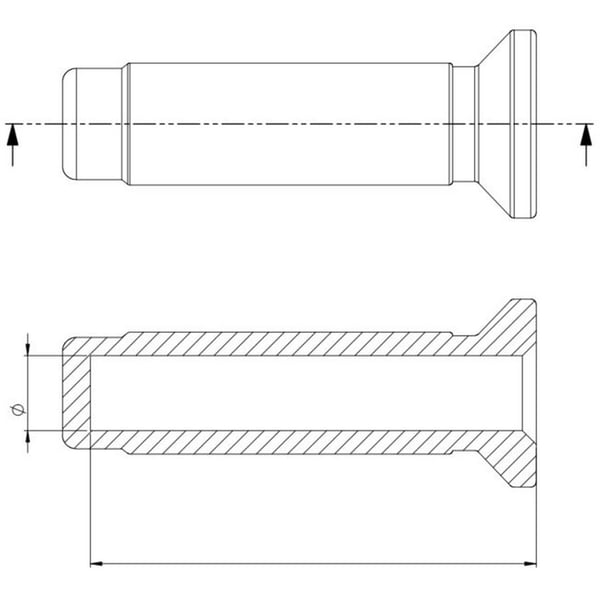 Image of Griffe CIF Ø 22/24 mm L 120 mm, 267205 - 267206 für PIAGGIO Sfera/SI 50-80ccm 2T AC