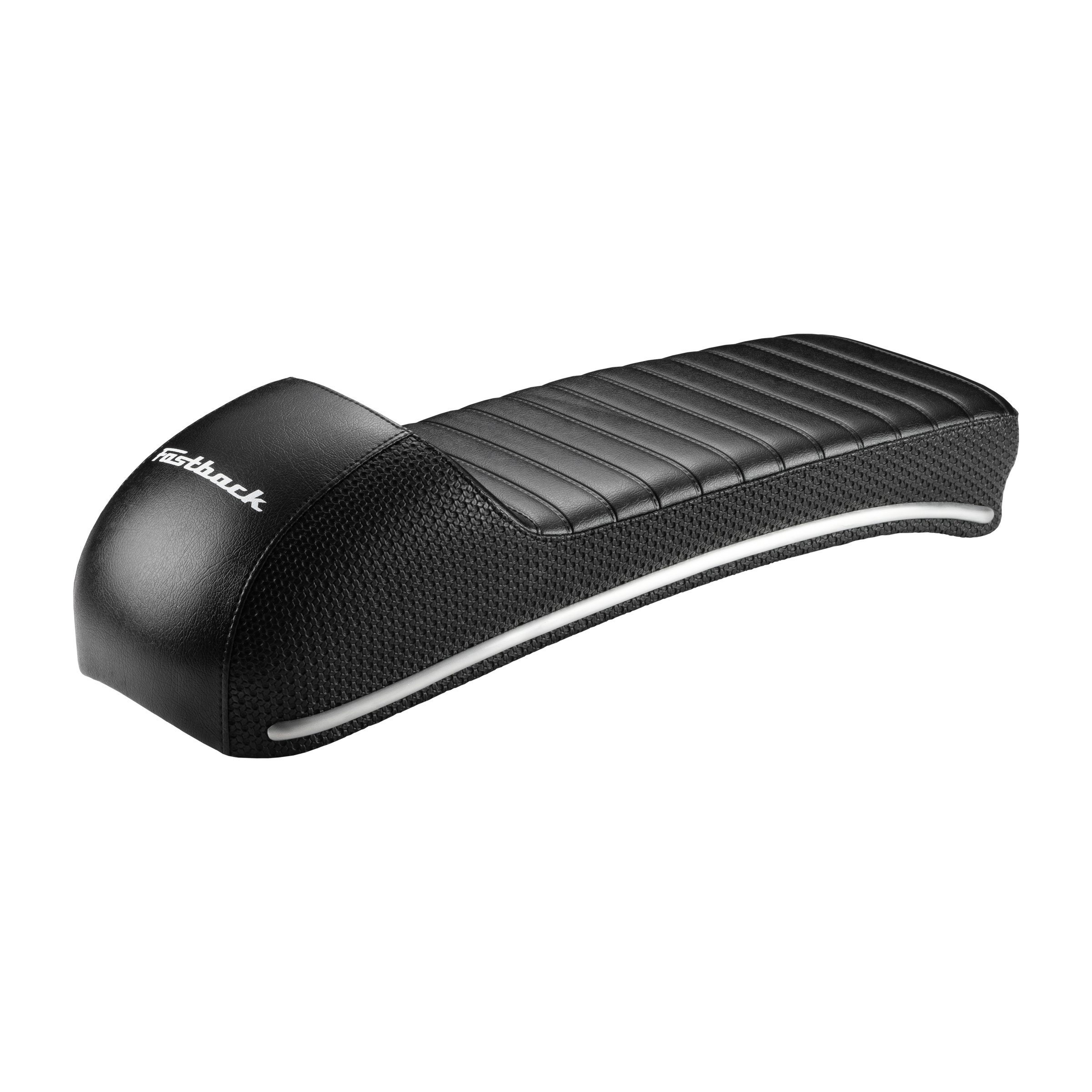 Image of Sportsitzbank TREZZI Fastback 2 schwarz / genarbt für Lambretta 125 LI/Special/GP/DL/150 LI/Special/SX/GP/175 TV/200 TV/SX/GP/DL für Lambretta 125 LI/Special/GP/DL/150 LI/Special/SX/GP/175 TV/200 TV/SX/GP/DL
