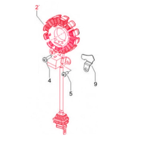 Image of Zündgrundplatte PIAGGIO, 830294 für GILERA/PIAGGIO Runner/Stalker/Storm/Free/Liberty/NRG/Extreme/MC2/Quartz/Sfera/TPH/ZIP/ET2 für GILERA/PIAGGIO 50ccm 2T AC/LC