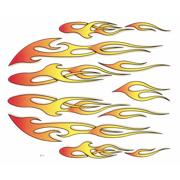 Image of Aufkleberset mit Motiv "Flammen"