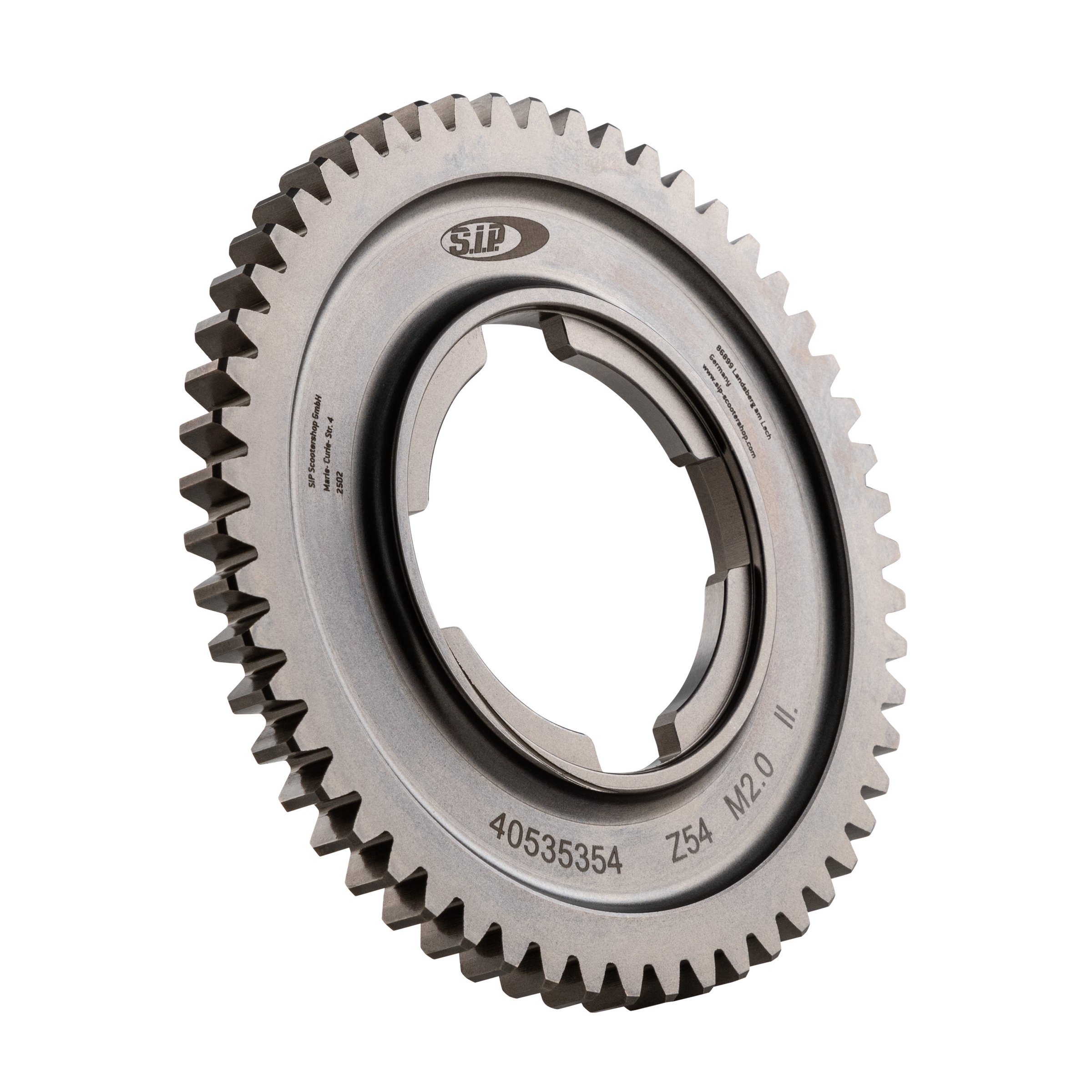Image of Zahnrad Z 54 SIP 2. Gang 4-Gang PK für Vespa 50 S 3°/Special V5B3T 3°/V5B4T 2°/SR (D)/100 2°/125 PV 2°/ET3 2°/PK50/S/SS/XL/2/FL/PK80-125 S/PK125/ETS/N//XL/XL2 für Vespa 50 S 3°/Special V5B3T 3°/V5B4T 2°/SR (D)/100 2°/125 PV 2°/ET3 2°/PK50/S/SS/XL/2/FL/PK8