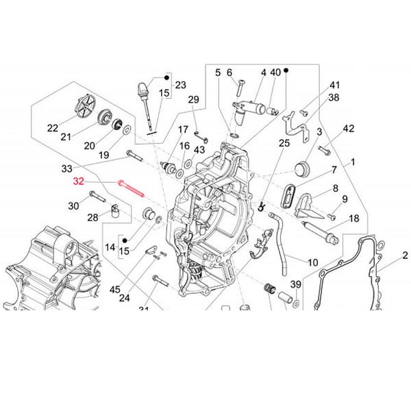 Image of Schraube Abdeckung Wasserpumpe M6x70 mm, Sechskant mit Flansch, PIAGGIO für PIAGGIO Beverly Cruiser/MP3 Sport/Business/X10 i.e. 400/500ccm