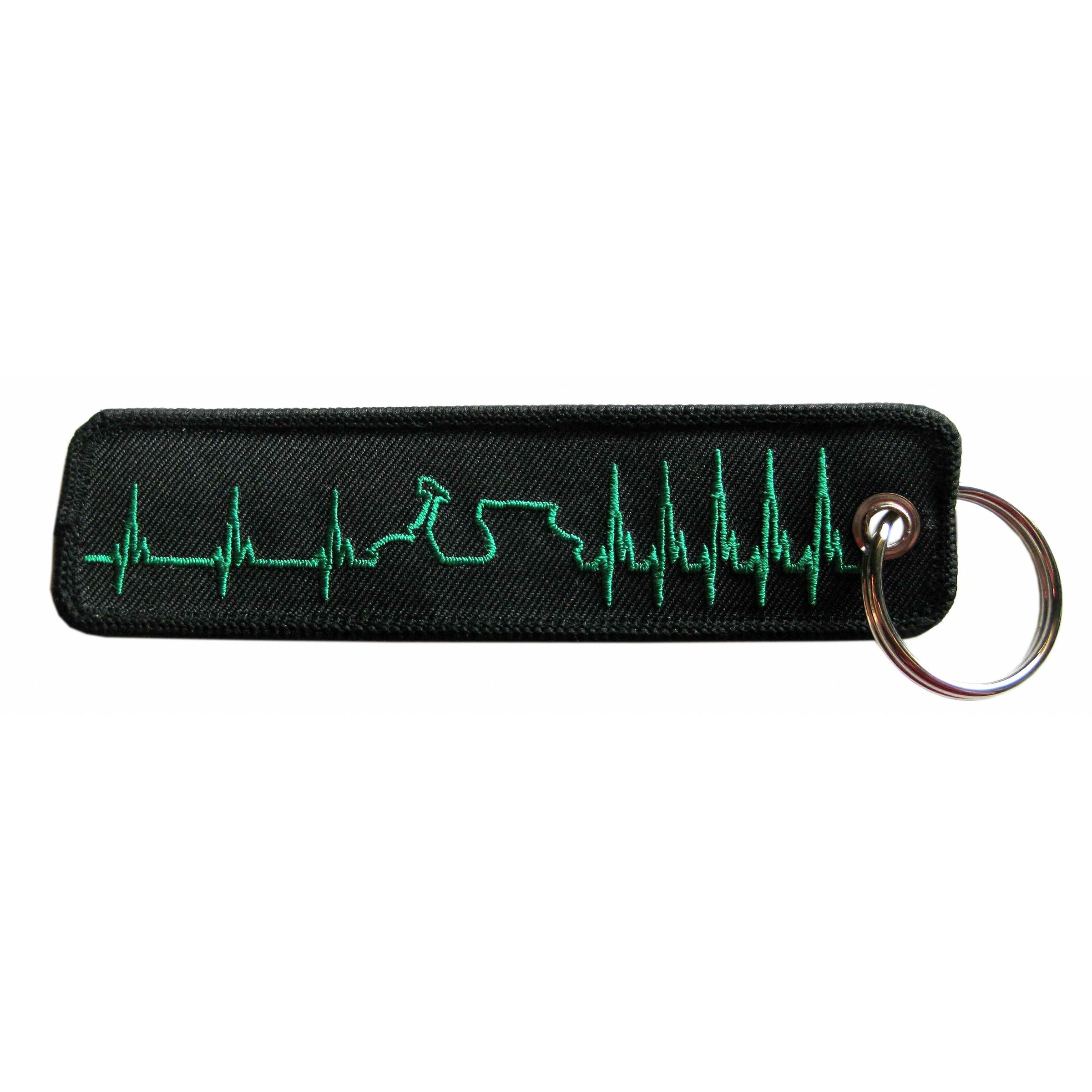 Image of Schlüsselanhänger mit Motiv Vespa "Heartbeat" Motorroller