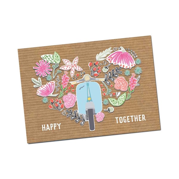 Image of Postkarte SIP mit Motiv Happy Together