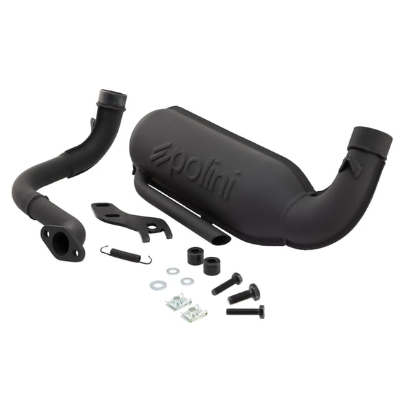 Image of Rennauspuff POLINI Original 200.2034, Stahl für Vespa 90/R/SS/100/125/PV/ET3