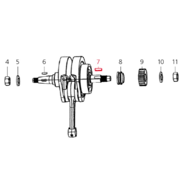 Image of Keil, Kupplung, C-4771083 für LML Star 200 4T