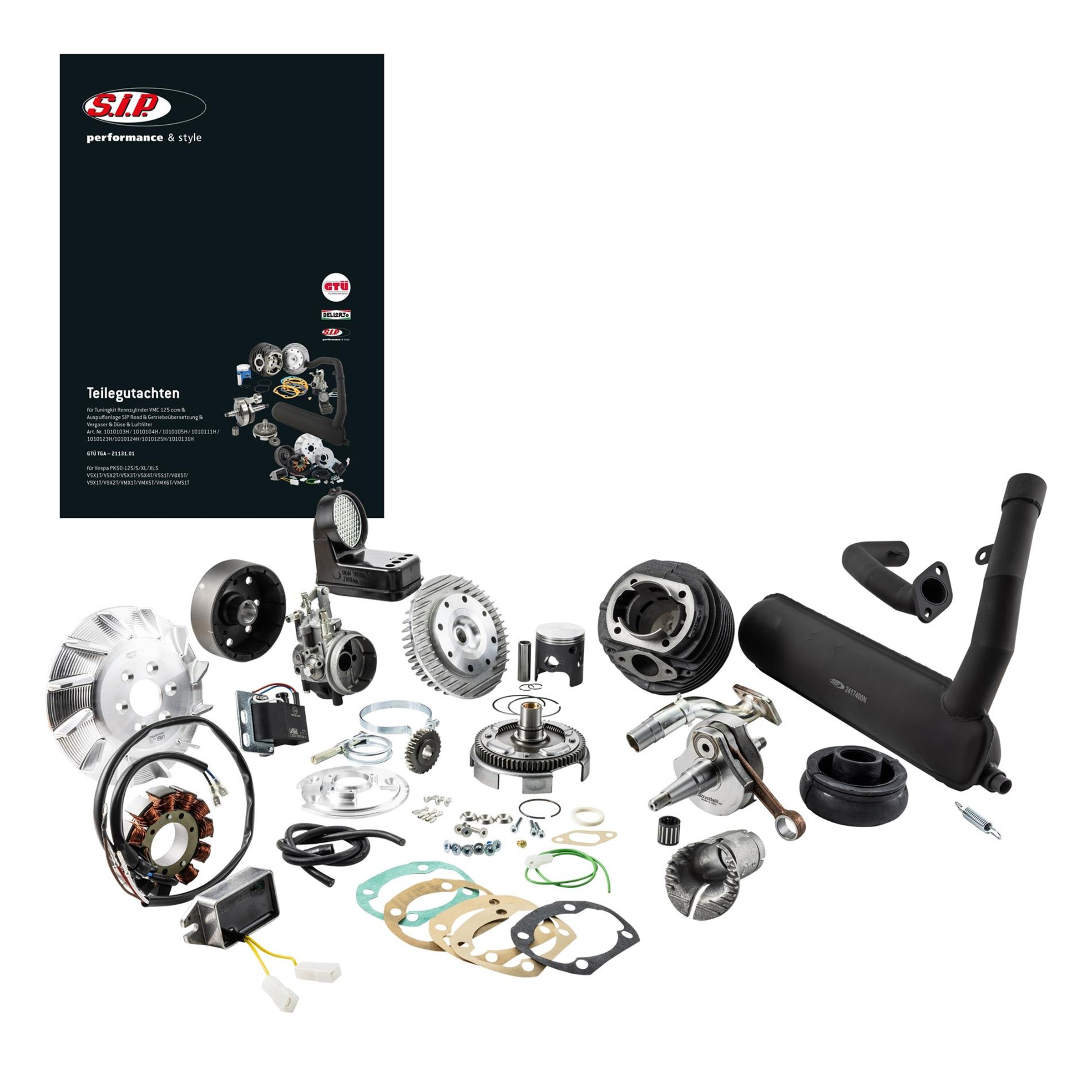 Image of Tuningkit SIP VMC 125 ccm SPORT "Legal" für Vespa PK 125 ETS für Vespa PK 125 ETS