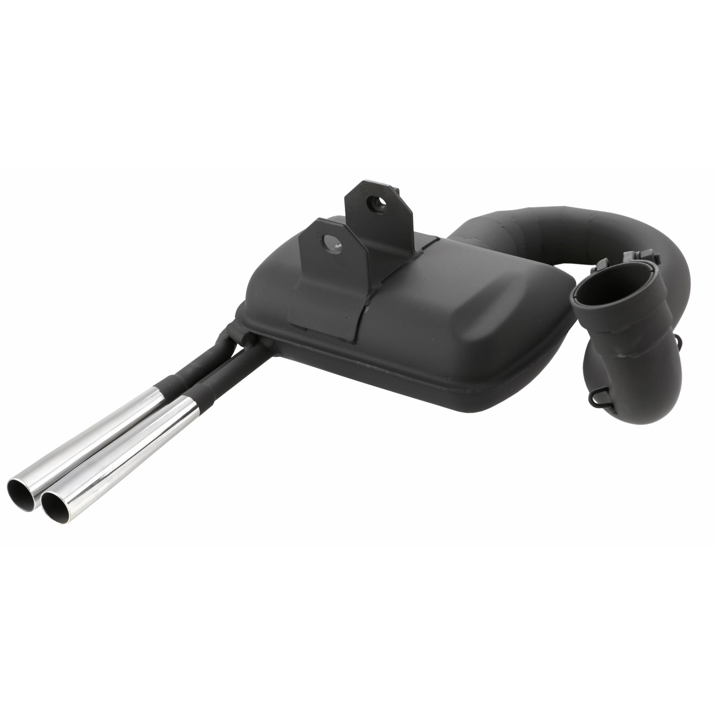 Image of Rennauspuff SIP ROAD 2.0 Sport Optik 0232 - 0259, Material: Stahl schwarz, Farbe (ESD): chrom für Vespa 200 Rally/P200E/PX200 E/Lusso/'98/MY/Cosa 1 200 für Vespa 200 Rally/P200E/PX200 E/Lusso/'98/MY/Cosa 1 200