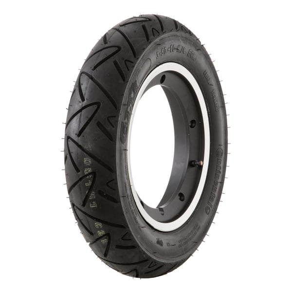 Image of Komplettrad CONTINENTAL ContiTwist 3.50-10 59M TL M/C reinforced für Vespa 125 GT/GTR/TS/150 GS VS5T/GL/Sprint/V/T4/180-200 Rally/PX80-200/PE/Lusso/`98/MY/T5/LML Star 125-200 2T/4T
