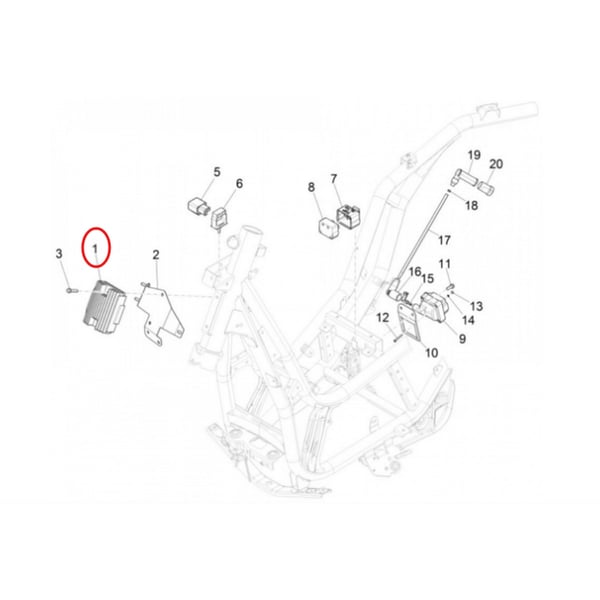 Image of Spannungsregler PIAGGIO 58209R - 641711 für PIAGGIO Beverly 350ccm 4T 4V '11-/MP3 300/500ccm/X7 125/300ccm/X10 350/500ccm
