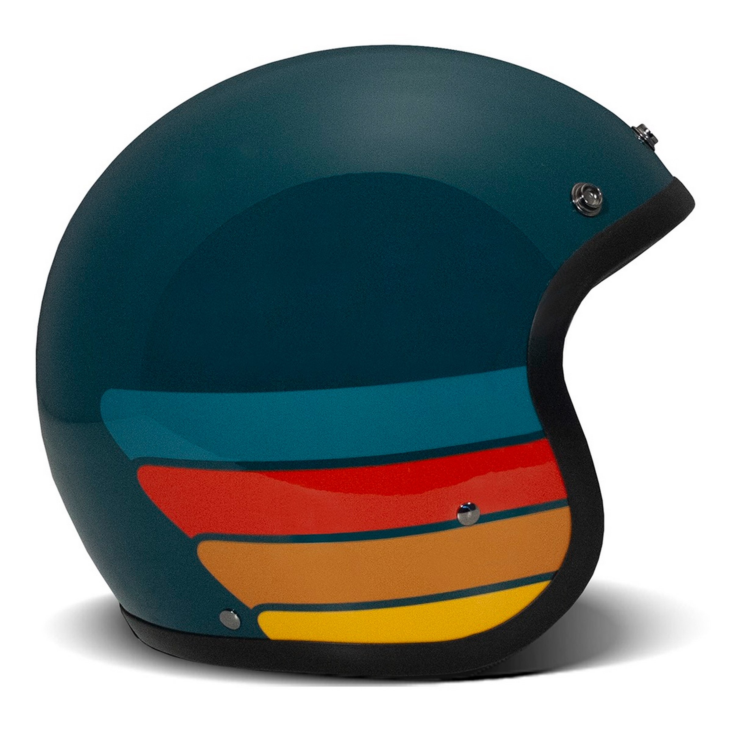 Image of Helm DMD RETRO Petrolhead, petrol, Gr. M, 56-57cm Jethelm Jethelm