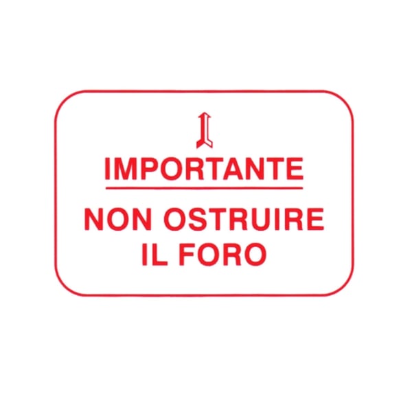 Image of Aufkleber RMS Importante Non Ostruire il Foro für Vespa