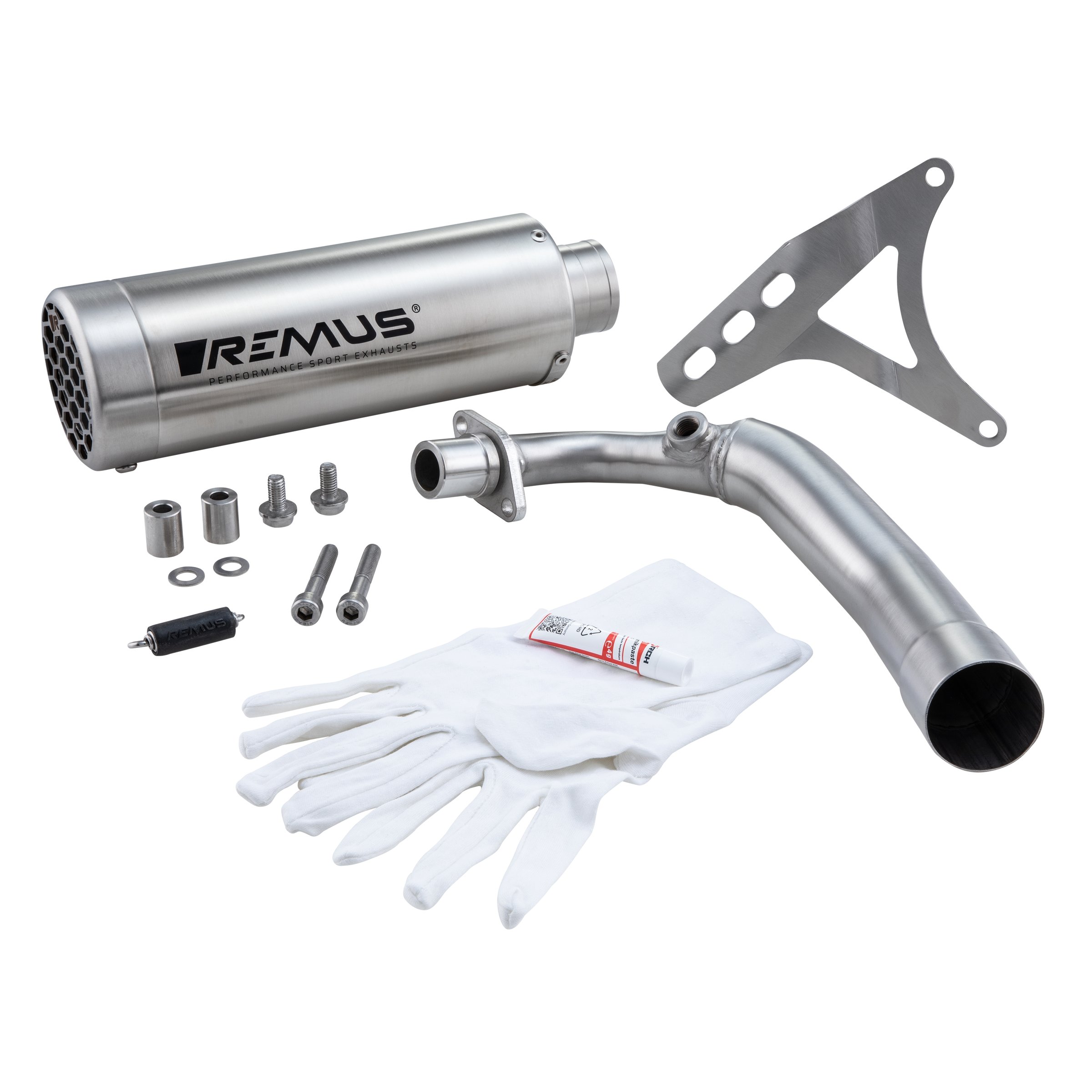 Image of Rennauspuff REMUS Mesh für Vespa Primavera/Sprint 50ccm 4T Euro5 (`22-) für Vespa Primavera/Sprint 50ccm 4T Euro5 (`22-)