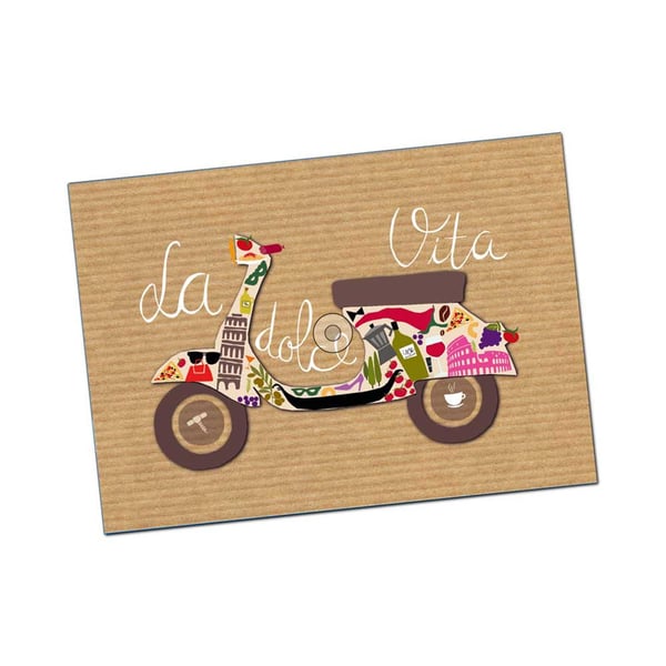 Image of Postkarte SIP mit Motiv La dolce Vita