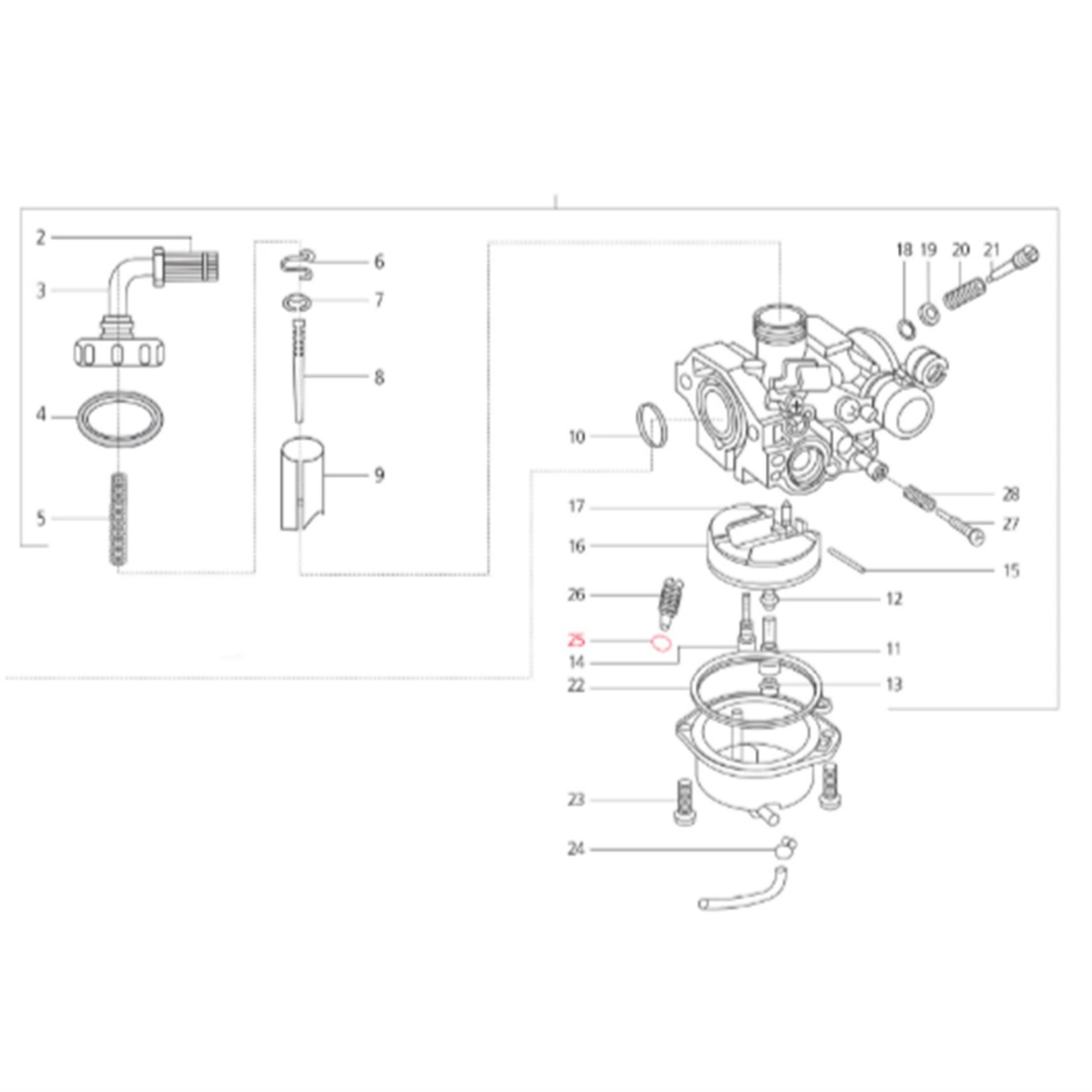 Image of O-Ring Ø i 5mm, a 7mm mm (d) 1,0mm, LML für LML Star 125-150 4T/Star Deluxe 125-150 4S/Speedy für LML Star 125-150 4T/Star Deluxe 125-150 4S/Speedy