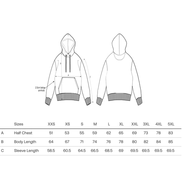 Image of Kapuzen-Sweatshirt/Hoodie SIP mit Herz aus "Vespa" Seitenhauben Größe: XL Unisex