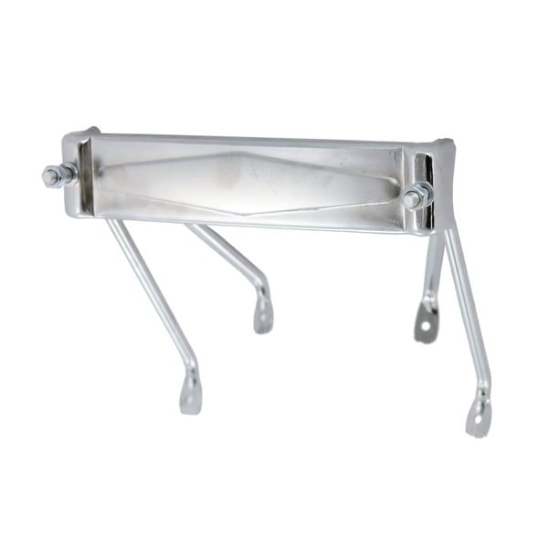 Image of Reserveradhalter CUPPINI, für offene 10" Felge, Durchstieg vorne für Lambretta 125 LI (3.Serie)/Special/GP/DL/150 LI (3.Serie)/Special/XS/GP/175 TV (3.Serie)/200 TV/SX/GP/DL