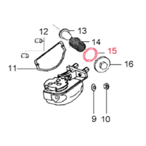Image of O-Ring LML, Ölfilterdeckel/Schraube Ölablass, SF504-1022 für LML Star 125-200 4T/Star Deluxe 125-150 4S/Speedy