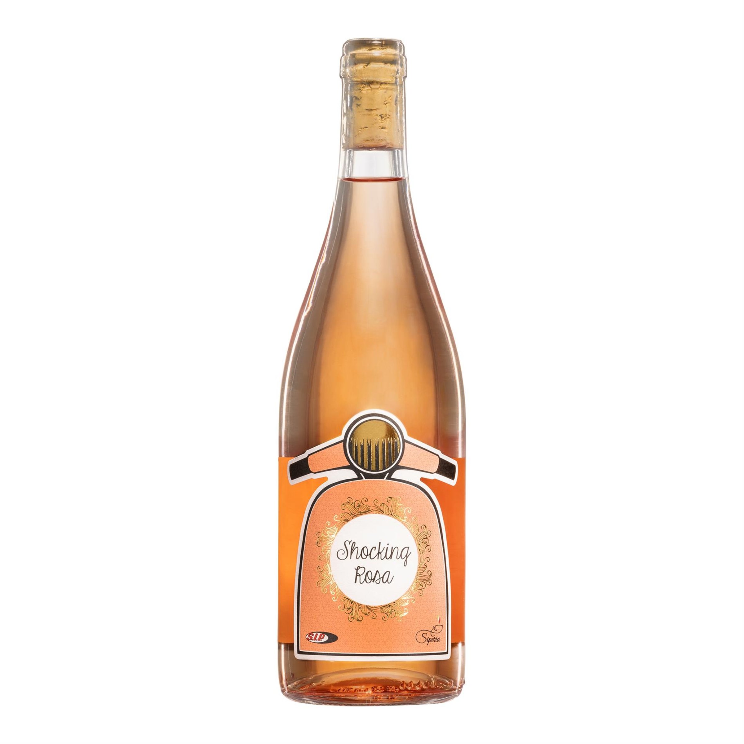 Image of Roséwein SIP „Shocking Rosa“ " mit Motiv Vespa Motorroller