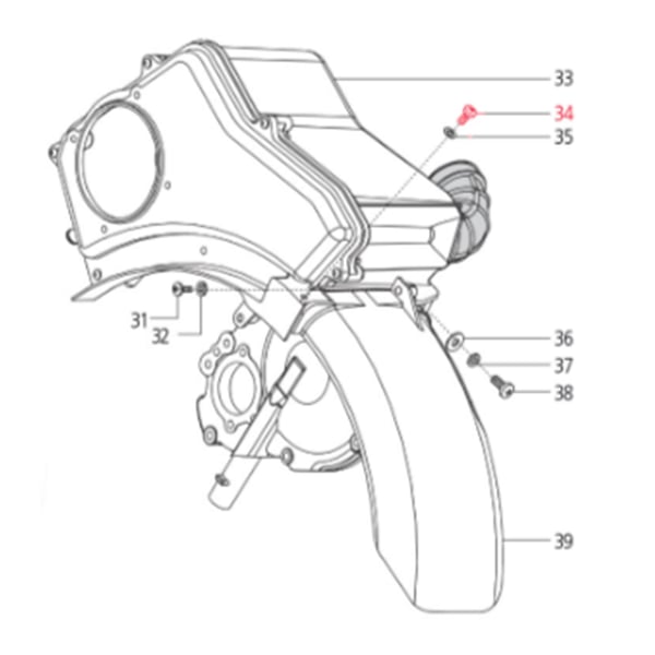Image of Blechschraube, LML für LML Star 125-200 4T/Star Deluxe 125-150 4S/Speedy