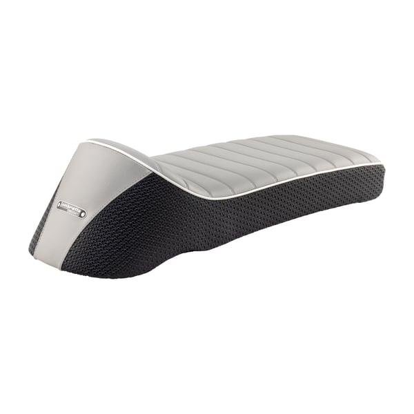 Image of Sportsitzbank TREZZI Clubman Short schwarz/grau für Lambretta 125 LI/Special/GP/DL/150 LI/Special/SX/GP/175 TV/200 TV/SX/GP/DL