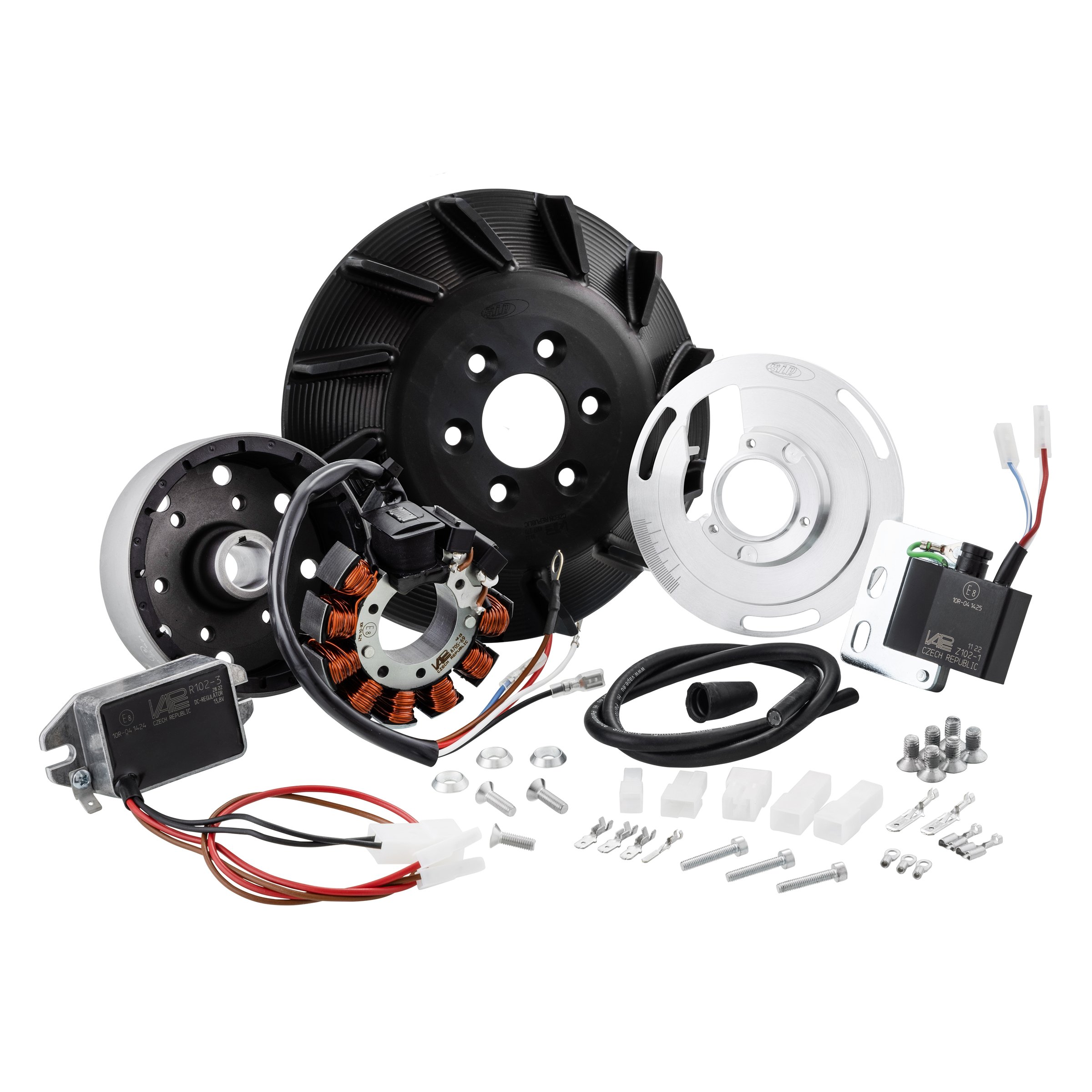 Image of Zündung SIP PERFORMANCE by VAPE Sport "Black Edition" 12V DC für Vespa 125 GTR 2°/TS 2°/150 Sprint V 2°/Super 2°/200 Rally 2°/PX80-200/PE/Lusso/Cosa für Vespa 125 GTR 2°/TS 2°/150 Sprint V 2°/Super 2°/200 Rally 2°/PX80-200/PE/Lusso/Cosa