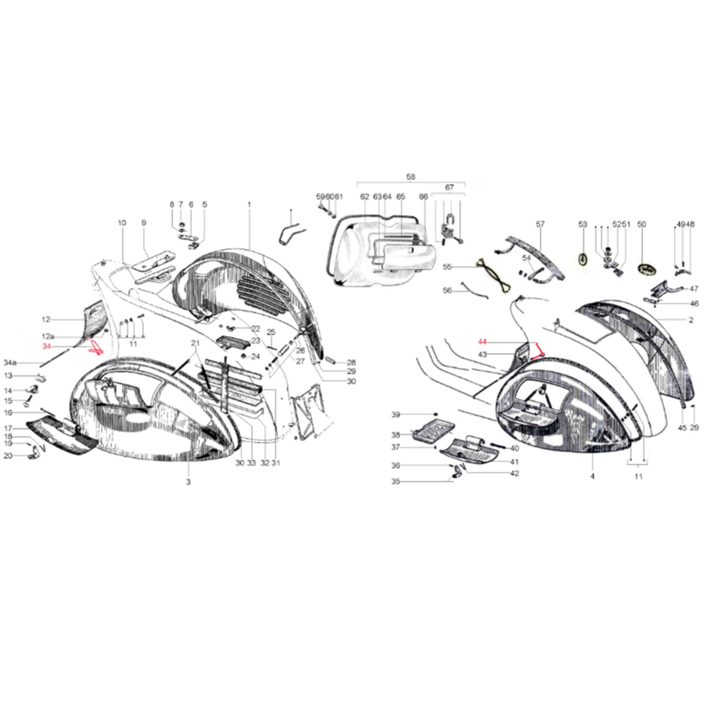Image of Verschlussfeder, Rahmenklappe Vergaser, 11128 für Vespa 98/125 V1-30/VU/VM/VN/ACMA/150 VL/VB/VD/ACMA/GS(D) für Vespa 98/125 V1-30/VU/VM/VN/ACMA/150 VL/VB/VD/ACMA/GS(D)