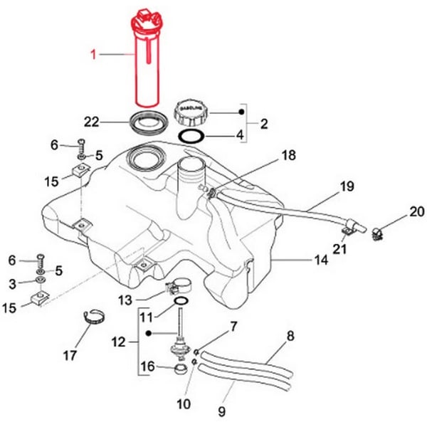 Image of Tankanzeigengeber PIAGGIO für Vespa S 150ccm 4T 2V AC (2009)