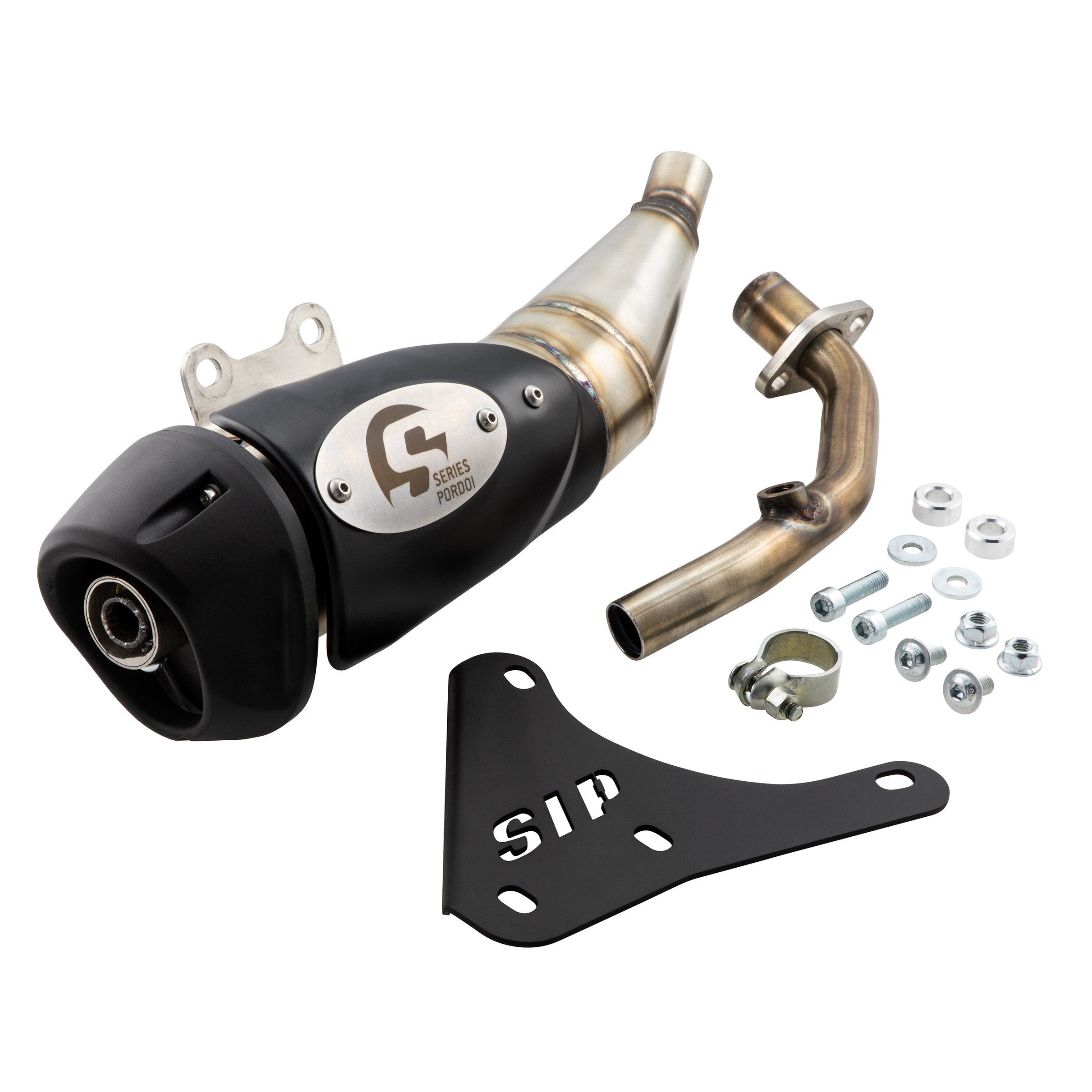Image of Rennauspuff SIP SERIES PORDOI für Vespa Primavera/Sprint 125-150ccm i.e. 3V 4T AC für PIAGGIO 3V LEM (Euro3)/iGet (Euro4/Euro5) für Vespa Primavera/Sprint 125-150ccm i.e. 3V 4T AC für PIAGGIO 3V LEM (Euro3)/iGet (Euro4/Euro5)