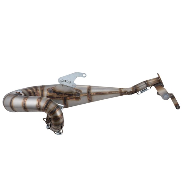Image of Rennauspuff SIP Performance Touring Design by NORDSPEED, Material: Edelstahl unlackiert, Dämpfer: Edelstahl Farbe (ESD): silber für Lambretta 125 LI/LIS/DL/GP/150 LI/LIS/SX/DL/GP/175 TV 2°-3°/200 TV/SX/DL/GP