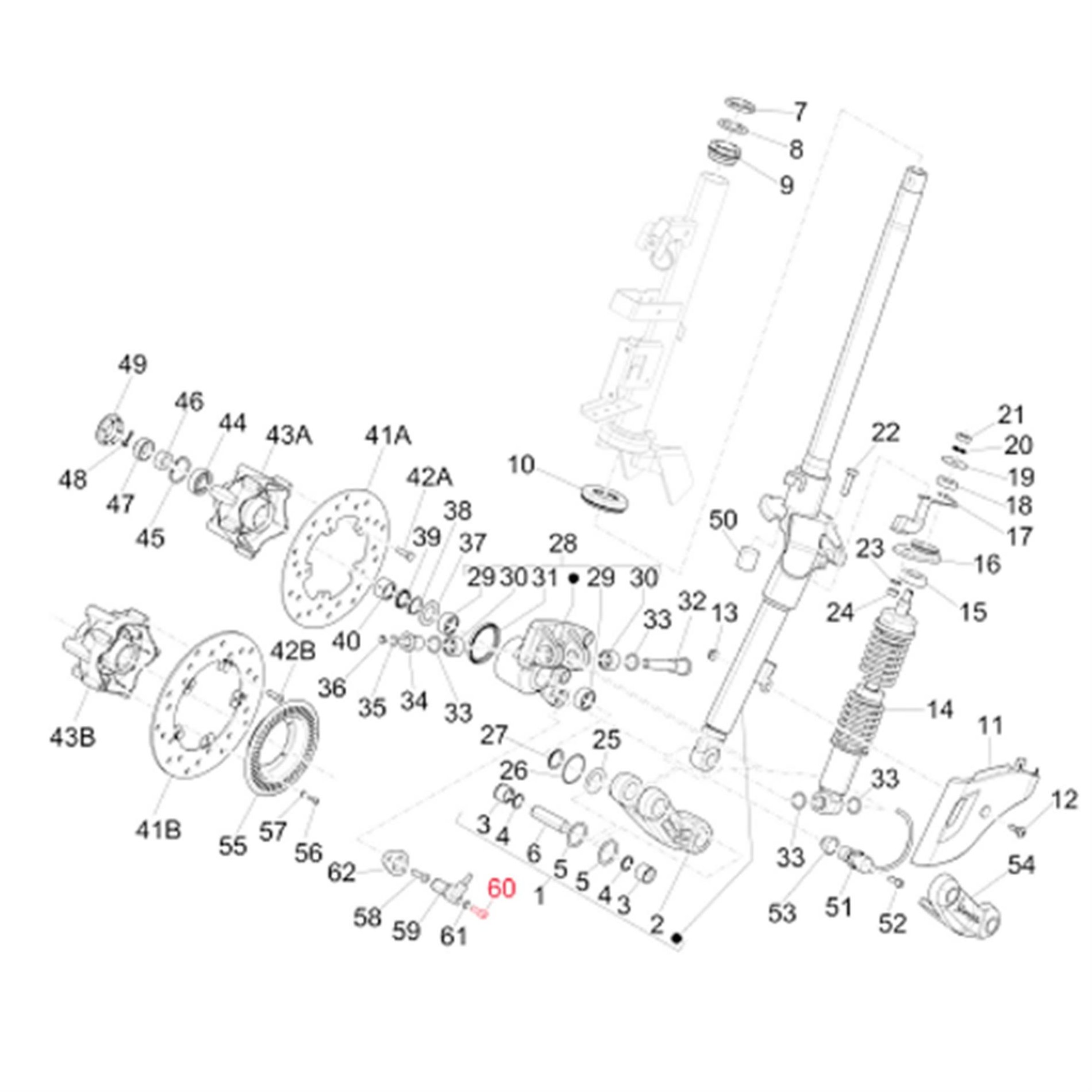 Image of Schraube ABS Sensor, Innensechskant, PIAGGIO für Vespa Primavera/Sprint 125-150ccm für Vespa Primavera/Sprint 125-150ccm