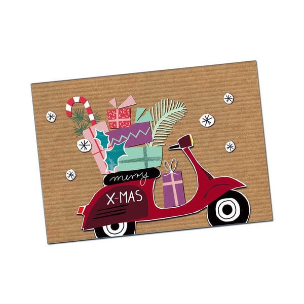 Image of Postkarte SIP mit Motiv Merry Xmas