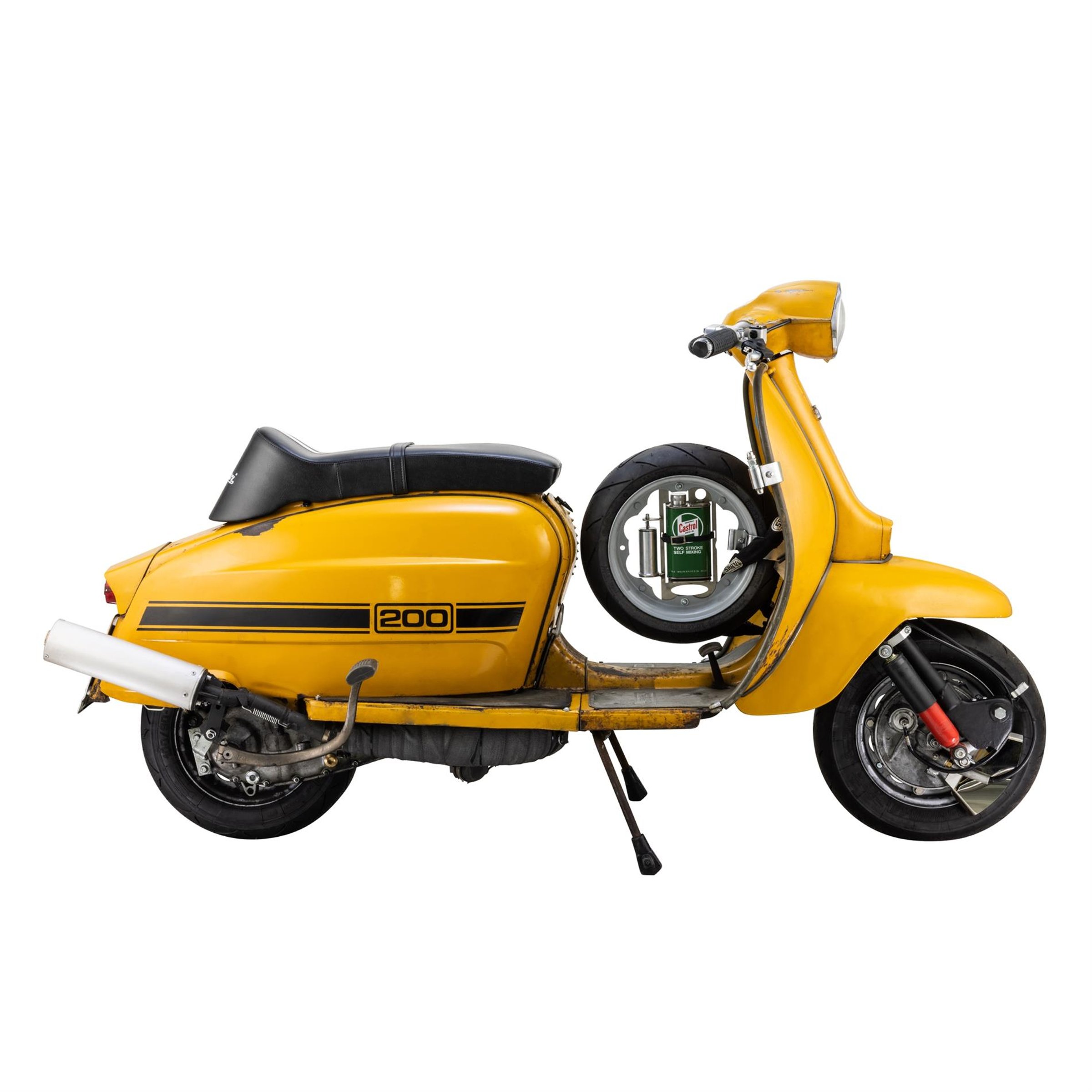 Image of Sportsitzbank TREZZI Typ "GIULIARI" schwarz für Lambretta 125 GP/DL/150 GP/200 GP/DL für Lambretta 125 GP/DL/150 GP/200 GP/DL