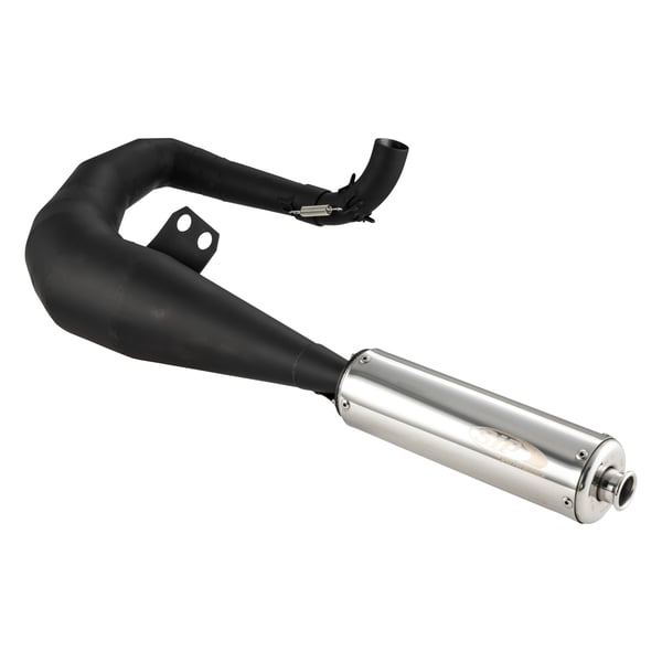 Image of Rennauspuff SIP Performance 2.0, Material: Stahl schwarz, Dämpfer: Edelstahl Farbe (ESD): silber für Vespa 125 GT/GTR/TS/150 GL/Sprint/V/PX80-150/PE/Lusso/Cosa 1