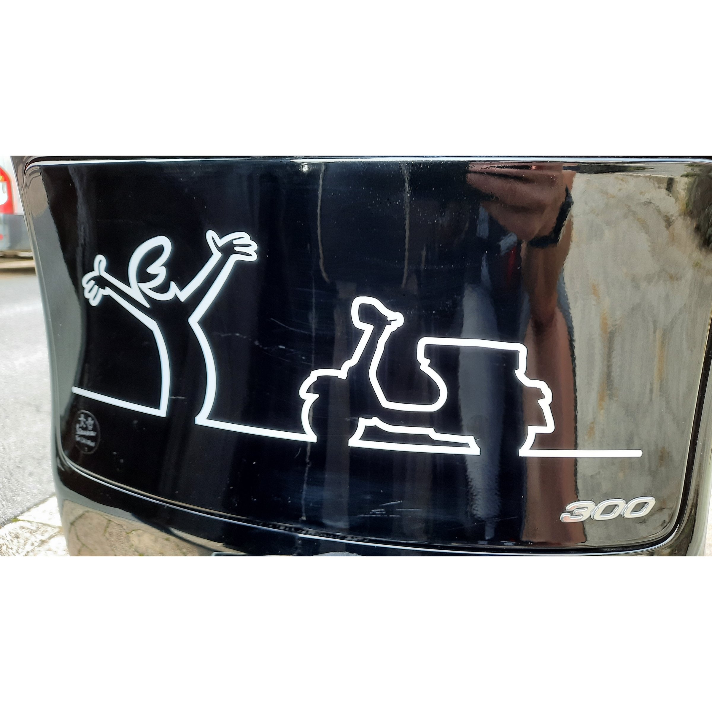 Image of Aufkleber mit Motiv Vespa Motorroller