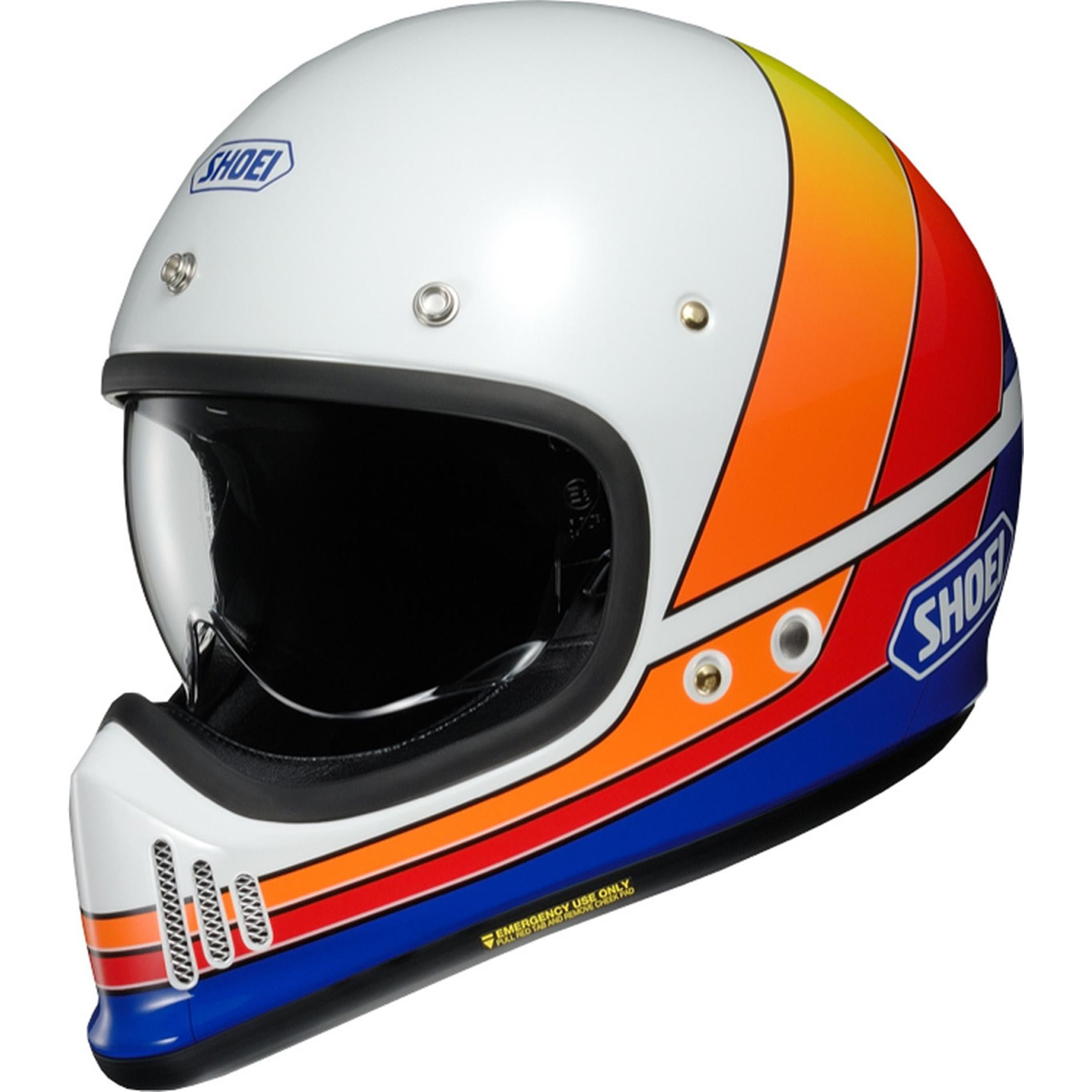 Image of Helm SHOEI EX Zero Equation TC-2, weiß/orange/rot, Gr. M, 57-58cm Crosshelm Crosshelm