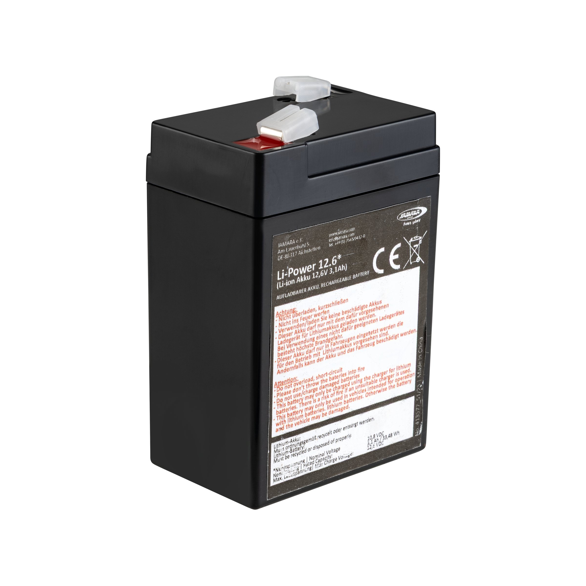 Image of Batterie 10,8V/3,1Ah, Li-Power 12.6 Li-Ion für Kinderroller Vespa GTS 12V Li-Ion für Vespa PX/GTS für Kinderroller Vespa GTS 12V Li-Ion für Vespa PX/GTS