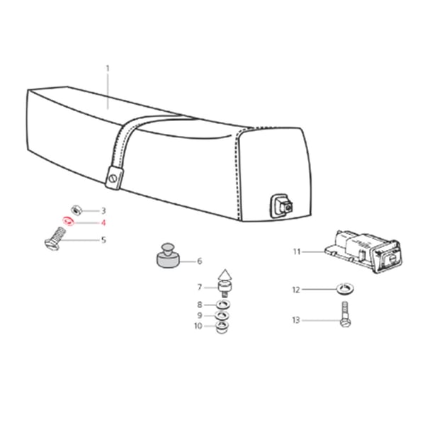 Image of Unterlegscheibe Sitzbankhalteriemen M6x17,8 mm (d) 2,0mm, LML für LML Star 125-150 4T/Star Deluxe 125-150 4S/Speedy