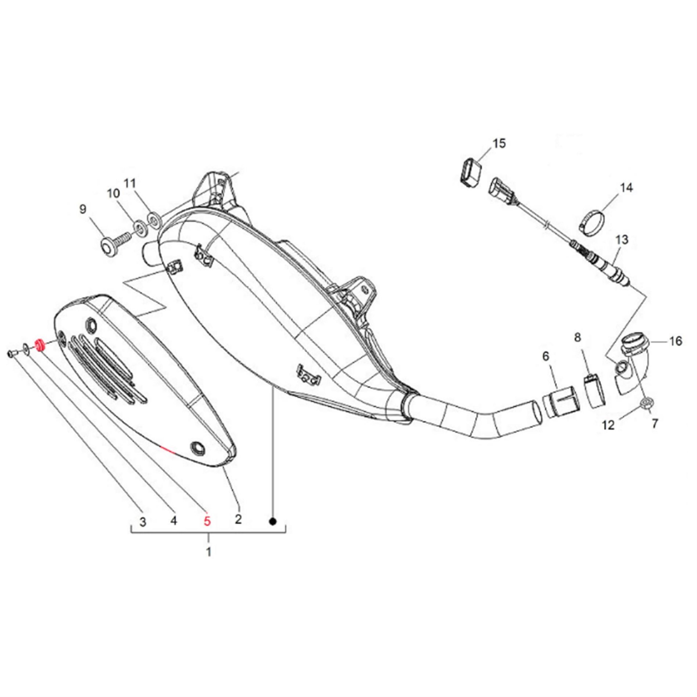 Image of Gummipuffer PIAGGIO, Hitzeschutzblech Auspuff für Vespa ET2/ET4/LX/LXV/S/Primavera/Sprint/946/GTS/GTS Super/GTV/GT 60/GT/GT L 50-300ccm 2T/4T für Vespa ET2/ET4/LX/LXV/S/Primavera/Sprint/946/GTS/GTS Super/GTV/GT 60/GT/GT L 50-300ccm 2T/4T