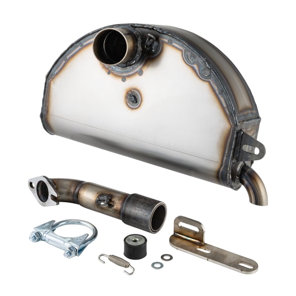 Image of Rennauspuff EGIG Performance City Box, Material: Stahl unlackiert für Vespa 50-125 PV/ET3