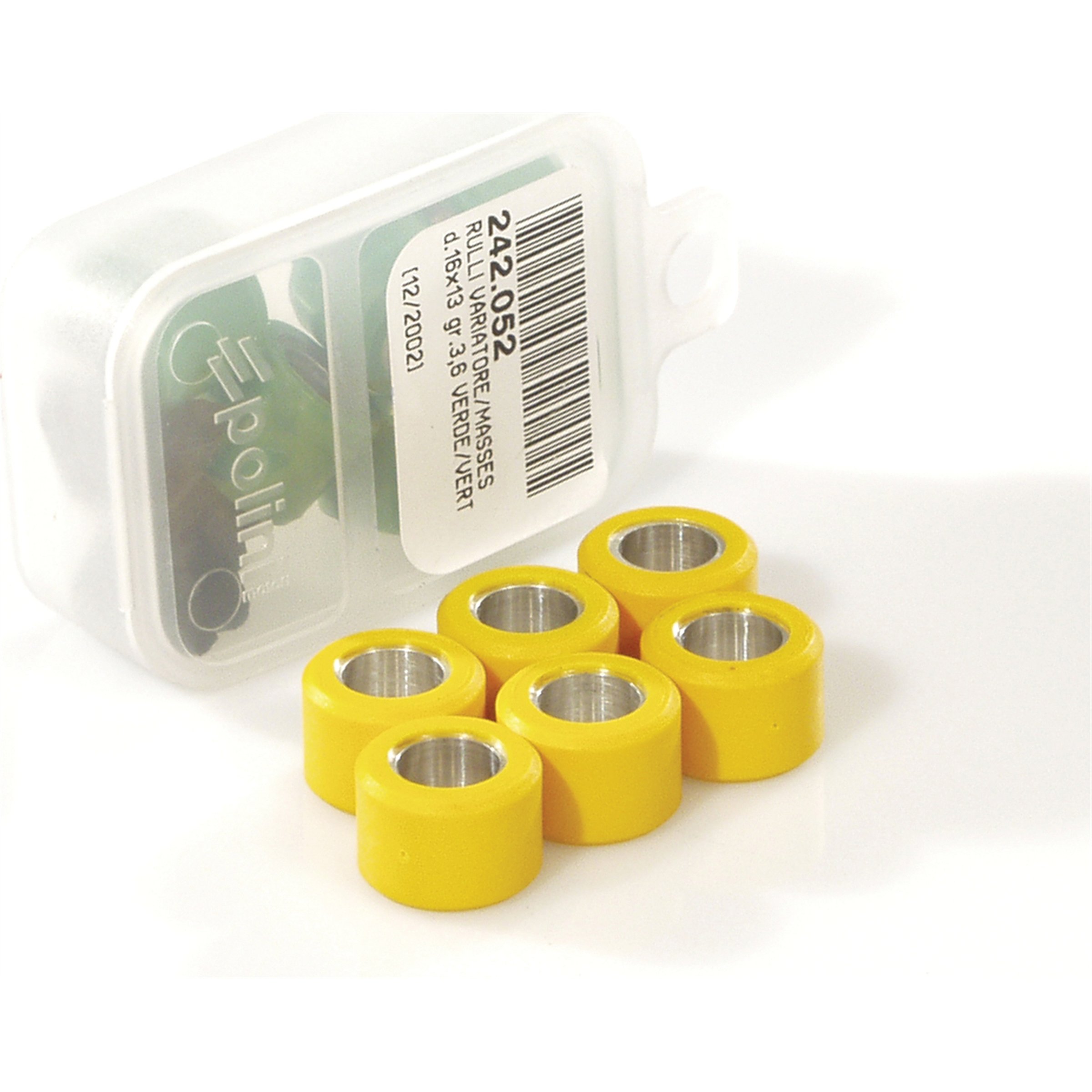 Image of Variatorrollen POLINI 19x17 mm 10,0g, 242.091 für GILERA/PIAGGIO Hexagon 125-180/Skipper 125-150/TPH 125/Runner 125-180 für GILERA/PIAGGIO Hexagon 125-180/Skipper 125-150/TPH 125/Runner 125-180