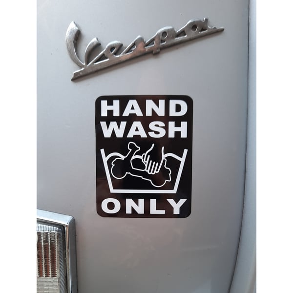 Image of Aufkleber mit Motiv "Hand Wash Only"