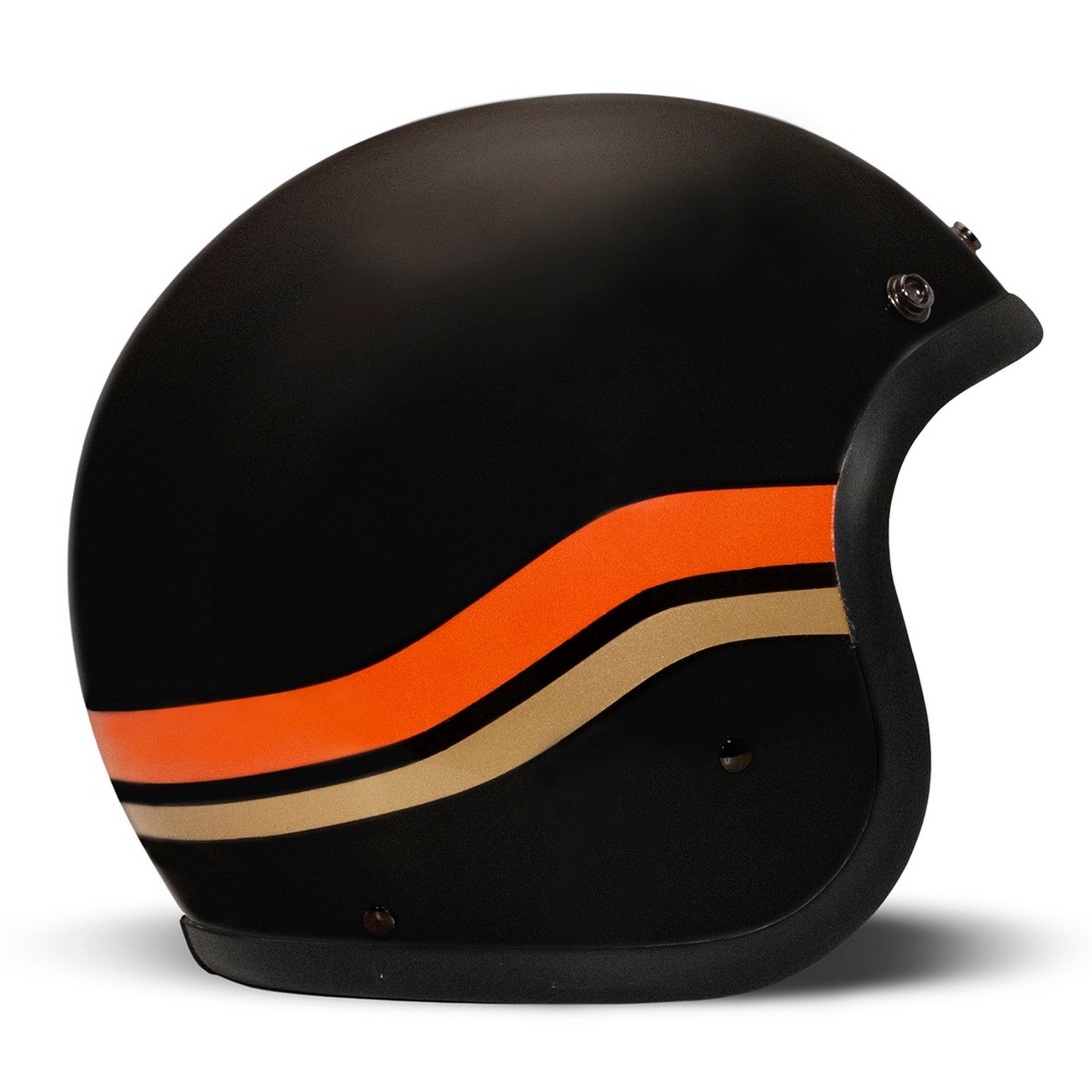 Image of Helm DMD RETRO Sunset, schwarz matt, Gr. M, 56-57cm Jethelm Jethelm