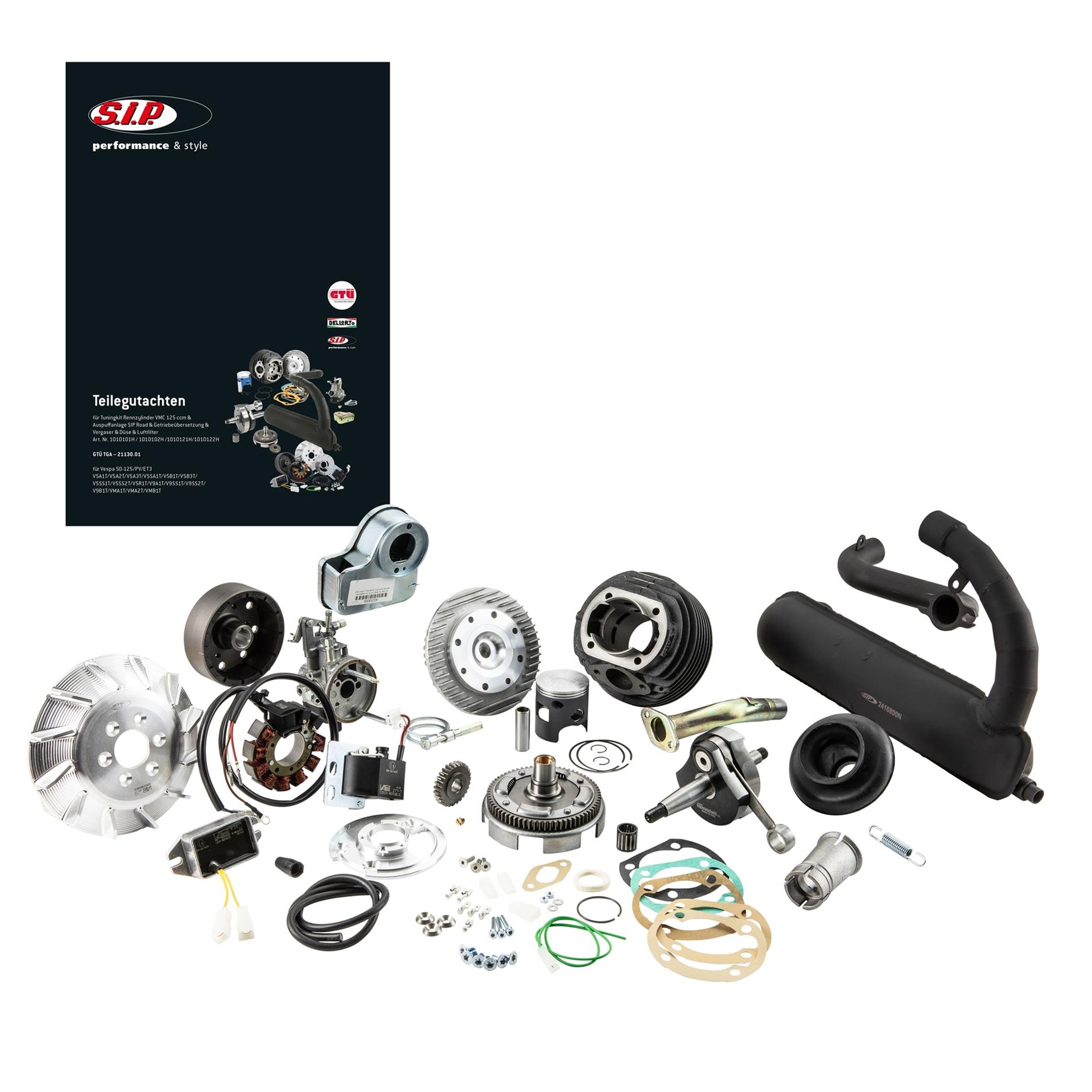 Image of Tuningkit SIP VMC 125 ccm SPORT "Legal" für Vespa 50-125/PV/ET3 für Vespa 50-125/PV/ET3
