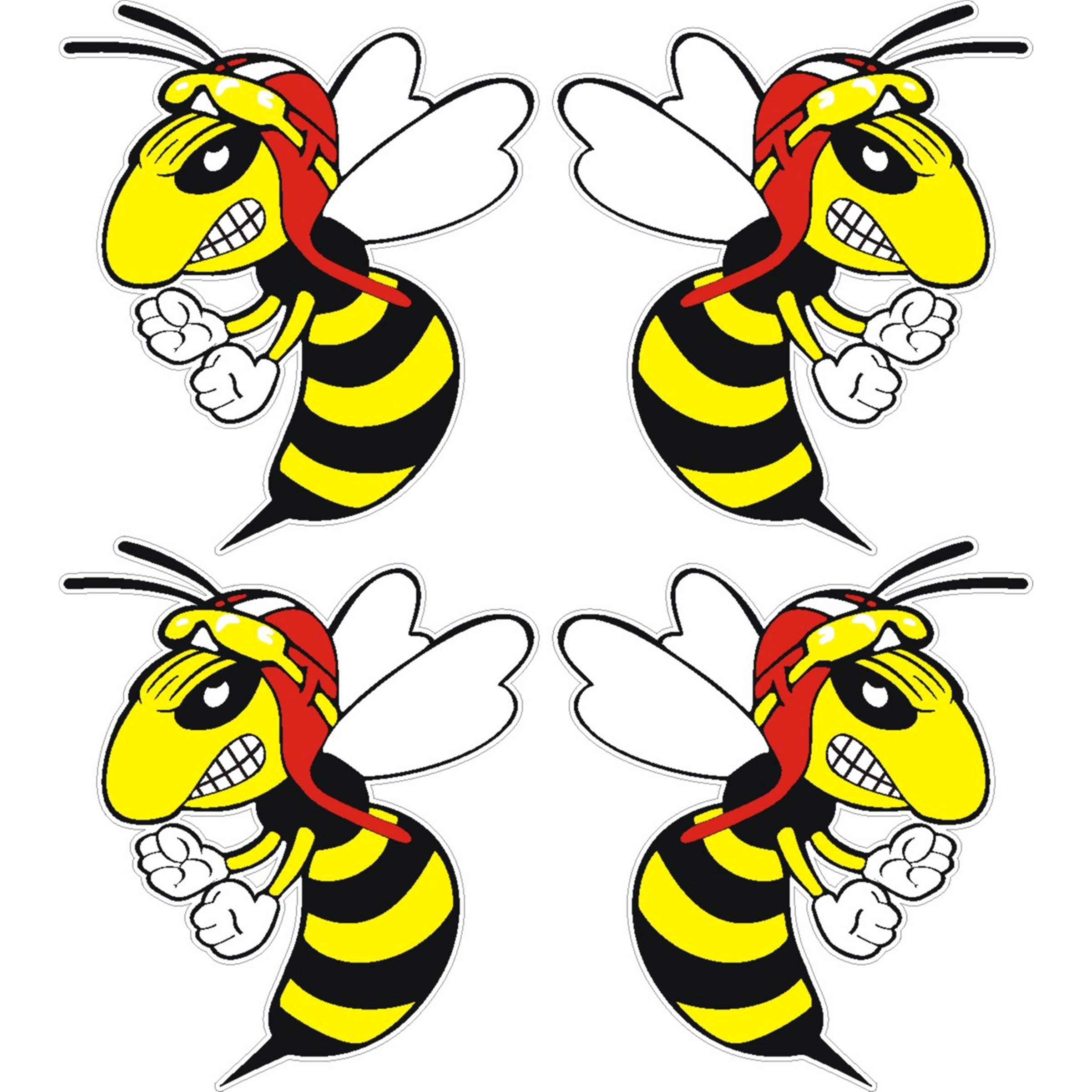 Image of Aufkleber mit Motiv Mini-"böse Wespe"