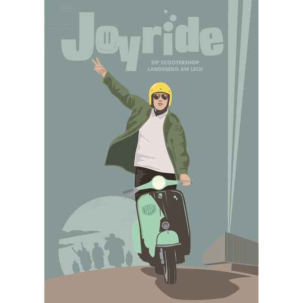Image of Plakat SIP mit Motiv JOYRIDE gestaltet von Gabriel Giger