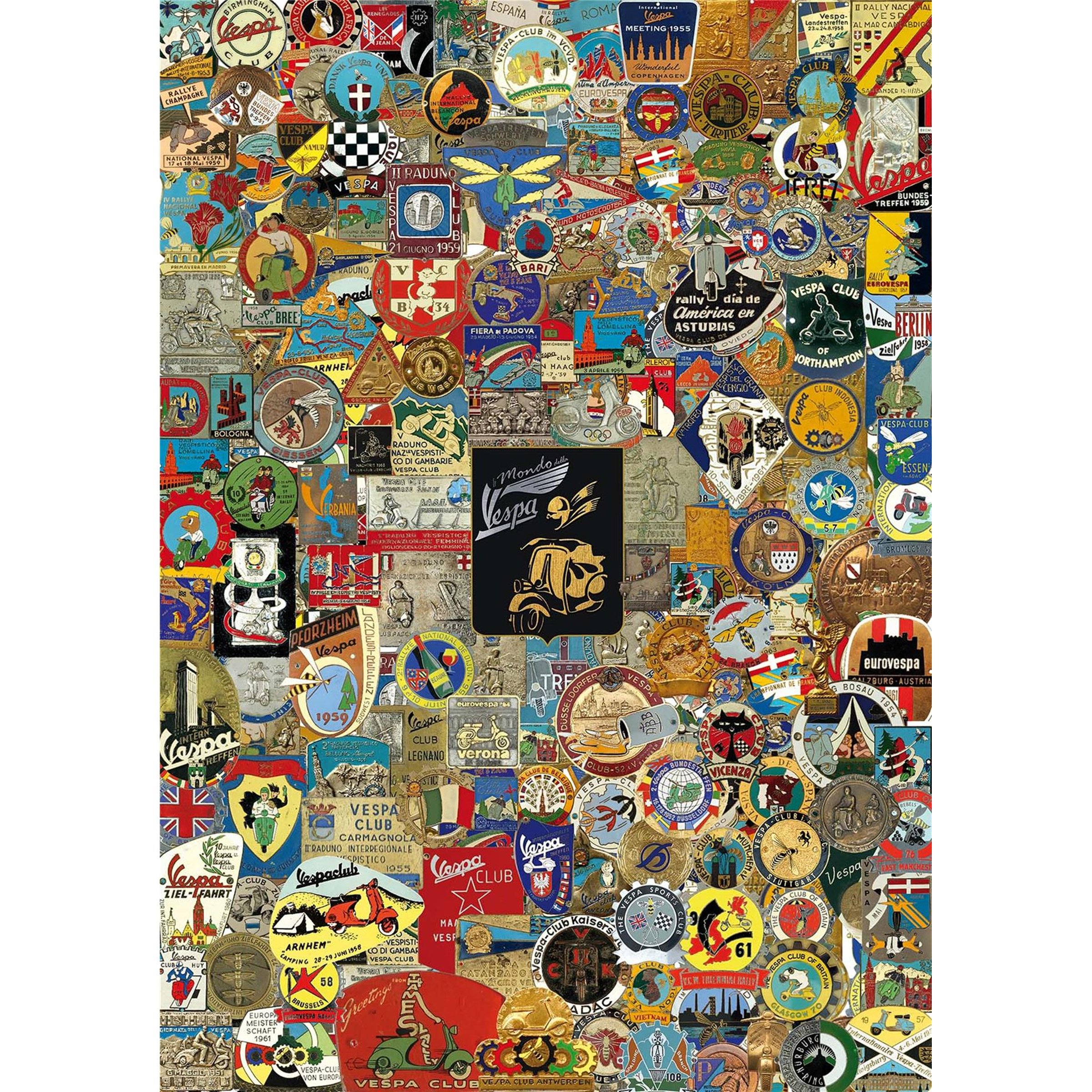 Image of Plakat mit Motiv "Vespa Plaketten"